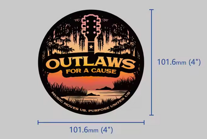 Outlaws For A Cause Sticker